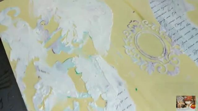 Декоративное покрытие из бумажных обоев, обёрточной бумаги, шпатлёвки, трафареты смотреть онлайн