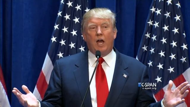Donald Trump Presidential Campaign Announcement Full Speech (C-SPAN) смотреть онлайн