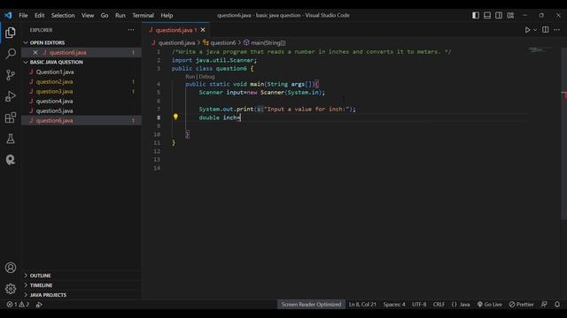 Number Convert Inches and Meters with java || program смотреть онлайн