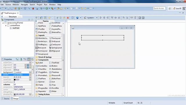 JTextField in Windows Builder Java - Intact Abode смотреть онлайн