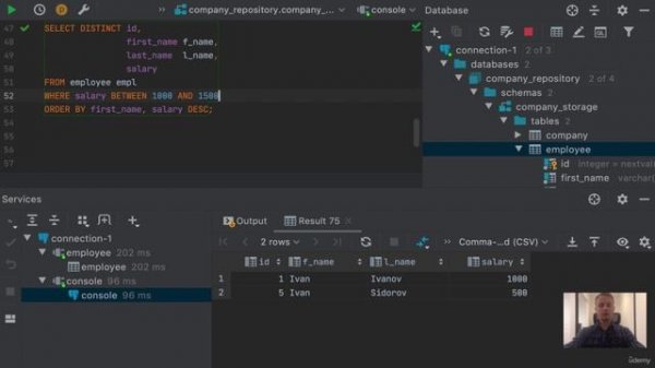 SQL 9. Фильтрация выборки - WHERE