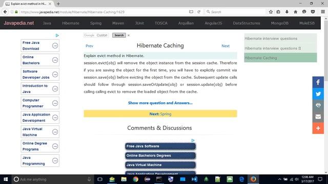 Explain evict method in Hibernate.
| javapedia.net смотреть онлайн