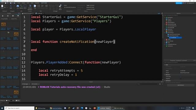 Roblox Friend Join Notification - Tutorial Series [EP 30] смотреть онлайн