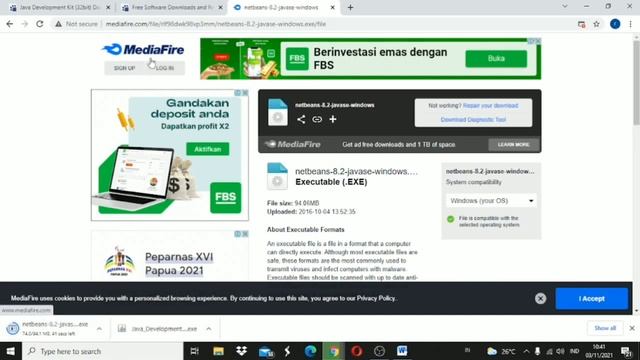 Tutorial cara mendownload Netbeans versi 8.2 (x32bit) di windows 10 смотреть онлайн