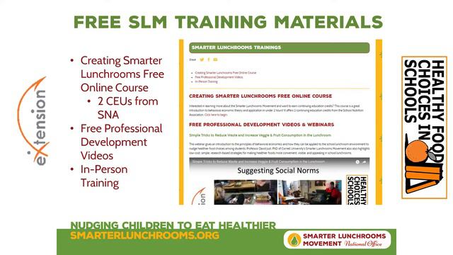 Online Resources for Smarter Lunchrooms and Smarter Mealtimes at SmarterLunchrooms.org смотреть онлайн