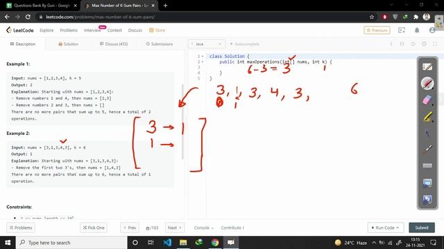 1679. Max Number of K-Sum Pairs | Array | Leetcode Series смотреть онлайн