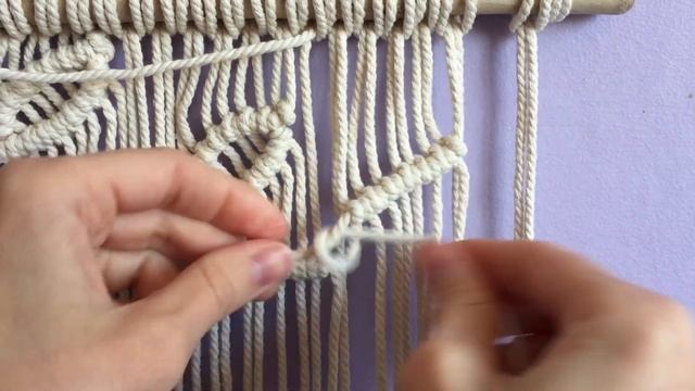 Мастер - класс по панно в технике макраме "Веточки" смотреть онлайн