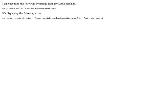 Can't create directory, "permission denied" error смотреть онлайн