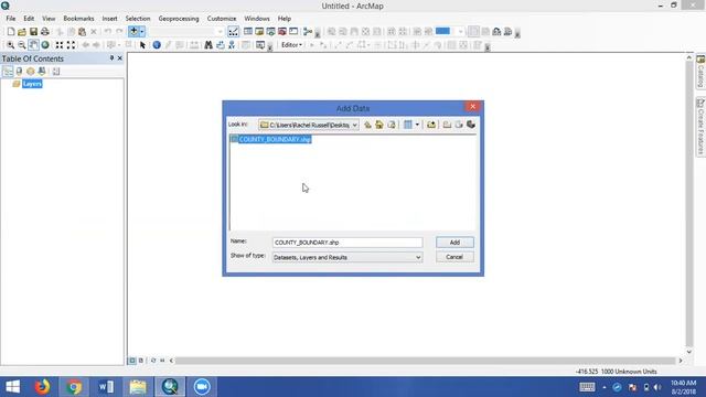 How to add a shapefile into ArcMap смотреть онлайн