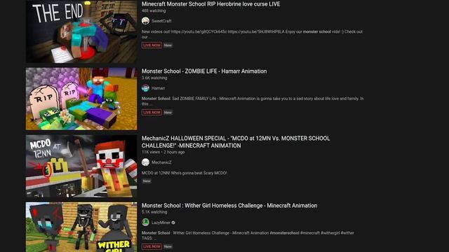 Please Don't Search "Minecraft School"... смотреть онлайн