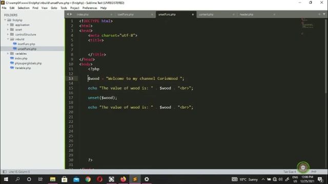 What is unset and empty functions in PHP? | Learn PHP смотреть онлайн