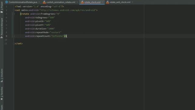 Tutorial Animation Rotate in Android Studio 4.1 смотреть онлайн