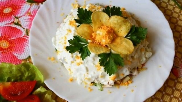 Салат "Орхидея" Рецепт приготування в описах смотреть онлайн