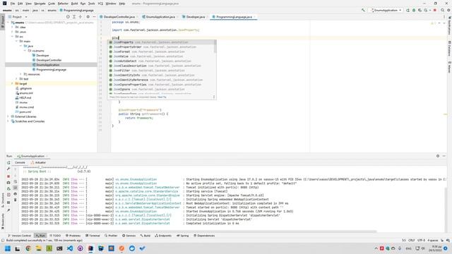 Spring Boot - Enums Demonstration смотреть онлайн