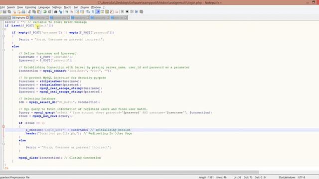 Simple Login page with PHP and HTML5 смотреть онлайн