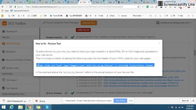 SEO Analysis Report one of our client. смотреть онлайн