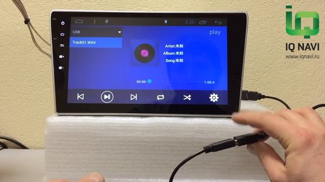 Обзор универсального CD/DVD проигрывателя IQ-DVD01 для магнитол IQ NAVI смотреть онлайн