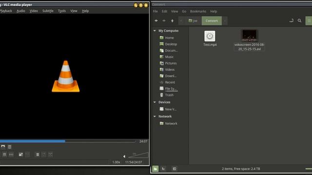 Convert AVI video to MP4 using VLC Player смотреть онлайн