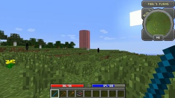 Мод Hack Slash Mine в Minecraft.