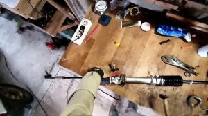 Ока . замена рулевой рейки. #авторемонт #ока #бензин