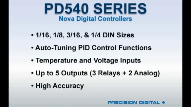 Precision Digital - Nova Temperature & Process Controller Overview смотреть онлайн