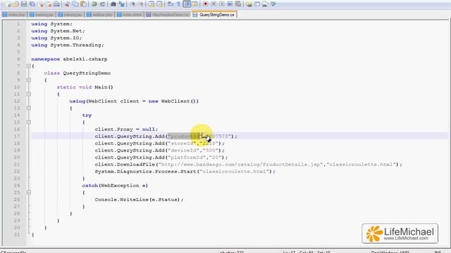 C# WebClient & Query String смотреть онлайн