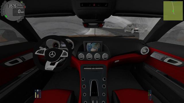Вперше на ожеледиці Mercedes AMG GT City Car Driving +Logitech G29 смотреть онлайн