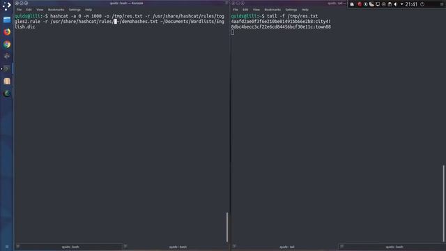 Hybrid Dictionary Attack with Hashcat смотреть онлайн