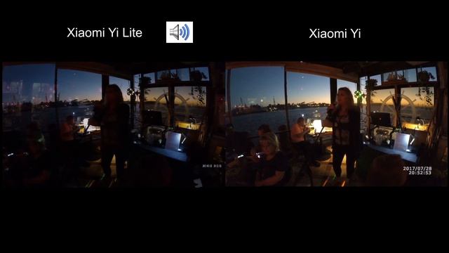 Xiaomi Yi Lite and Xiaomi Yi audio comparison in low light смотреть онлайн