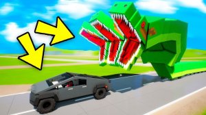 САМАЯ БОЛЬШАЯ ЛЕГО АНАКОНДА МУТАНТ В МИРЕ! АНАКОНДА УБИЙЦА ПРОТИВ ТАЧЕК В БРИК РИГС (Brick Rigs)