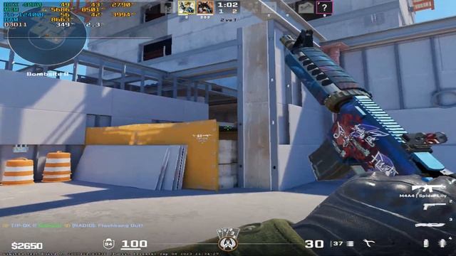 Counter-strike 2 : RTX 4060 + i5-12400F : 1080x1080