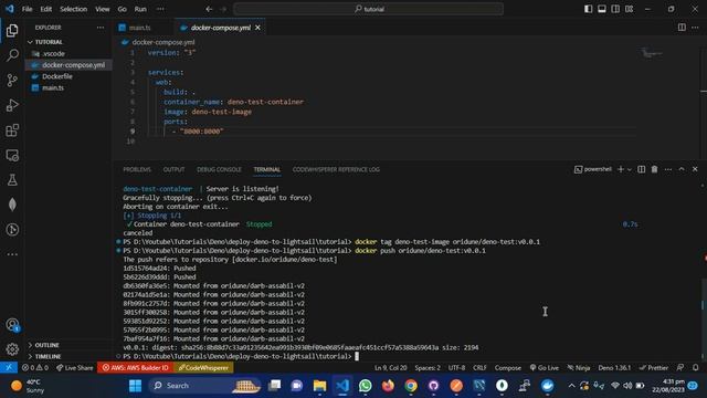 How to deploy Deno in the cloud on AWS Lightsail? (Docker Container) смотреть онлайн