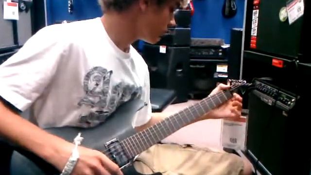 Playing On An Ibanez At Guitar Center.. =D