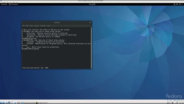 Fedora 25: Disable SeLinux смотреть онлайн