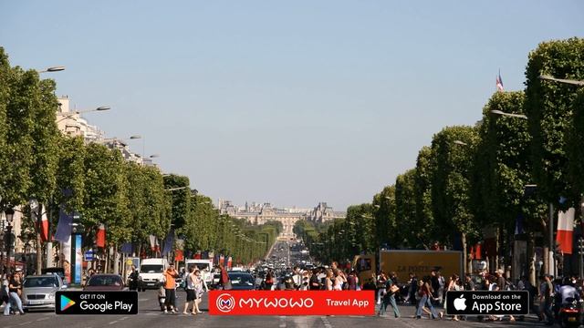 Елисейские Поля – Первый Участок – Париж – Аудиогид – MyWoWo Travel App смотреть онлайн