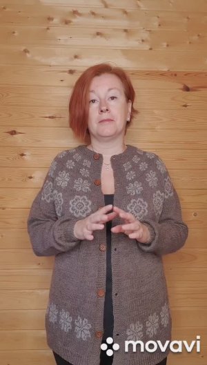 Обзор изделия по МК кофты с круговой кокеткой и цельновязанной планкой, азиатским ростком.