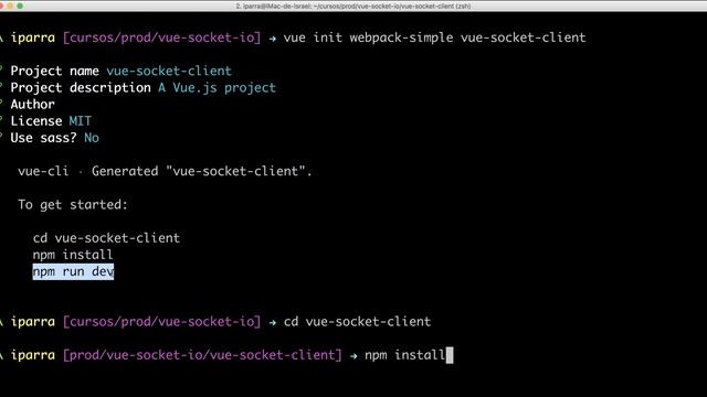 Vuejs 2 y Socket.IO: 04 Crea el proyecto en el cliente con vue-cli смотреть онлайн