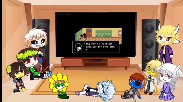 Undertale react to Deltarune Entering The Dark Room смотреть онлайн