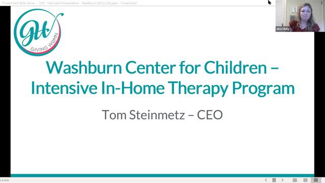 GIVING WoMN Fall 2020 Education Event: Washburn Center for Children смотреть онлайн