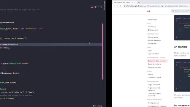 Laravel Json API Authentication - Customize Login & Register features. смотреть онлайн