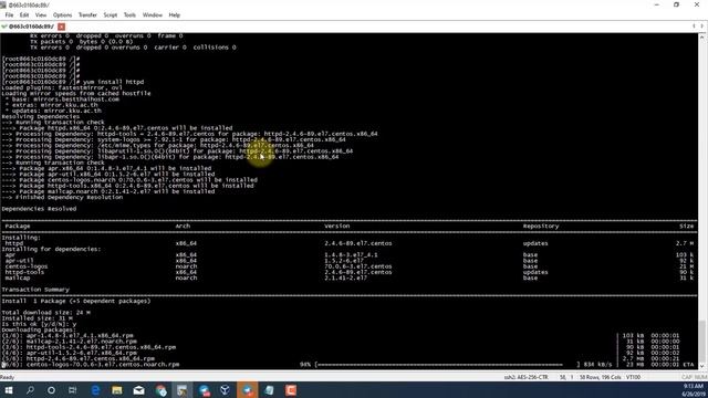 Install and configure HTTP service on container CentOS in Docker смотреть онлайн