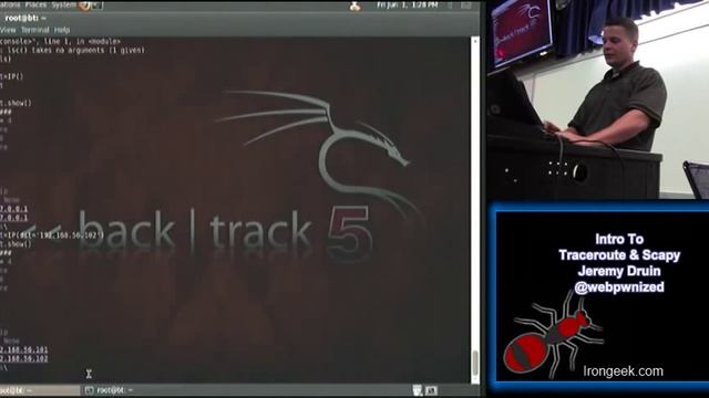 Traceroute and Scapy Jeremy Druin @webpwnized смотреть онлайн