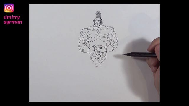 How to draw Goro, Mortal Kombat, Как нарисовать Горо, Мортал Комбат смотреть онлайн