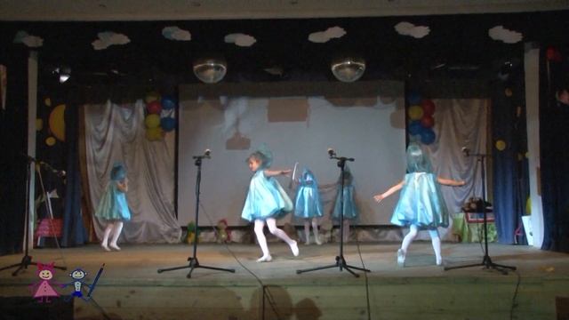 Танец " Капельки" коллектив " Мультяшки" (дебют) смотреть онлайн