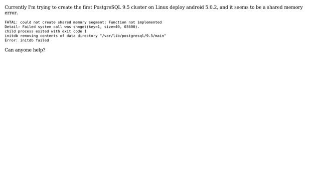 Unix & Linux: Chroot Postgresql Error смотреть онлайн