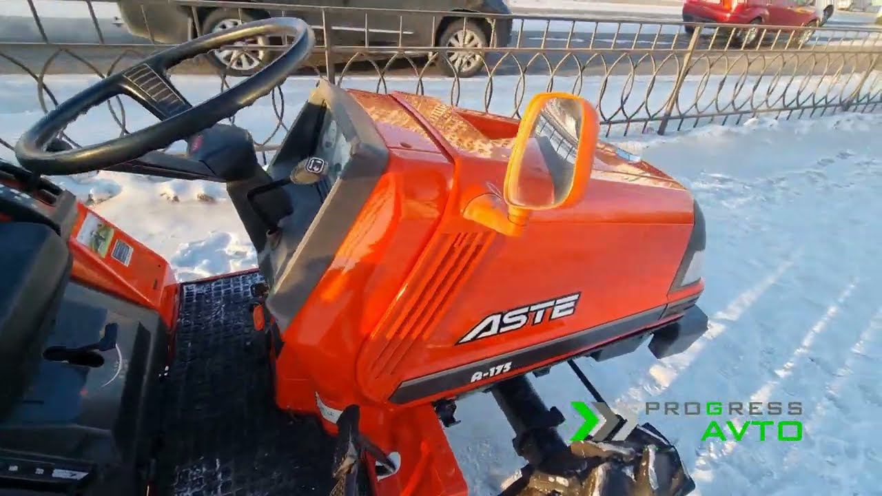 Kubota Aste A175 японский полноприводный минитрактор обзорное видео дизельный трактор видеообзор смотреть онлайн