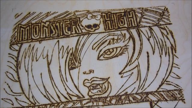 куклы монстряшки пирография рисунок на фанере огнём для Амалюсия ТВ