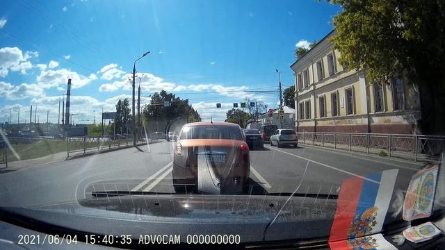 Проезд перекрестков от улицы Свердлова на Вокзал Смоленск смотреть онлайн