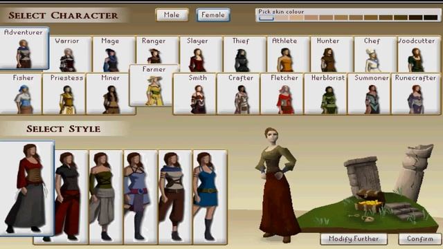 [RS] Character Creating Interface смотреть онлайн