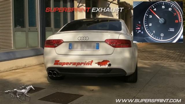 Audi A5 2.0 TFSI Sound with Supersprint catback exhaust смотреть онлайн